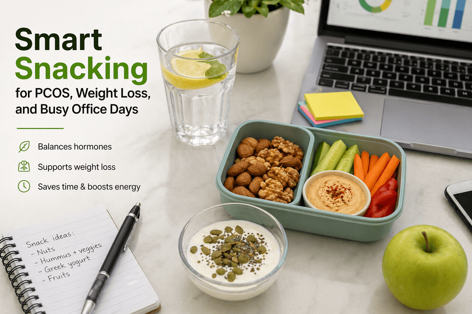 Smart Snacking for PCOS, Weight Loss, and Busy Office Days