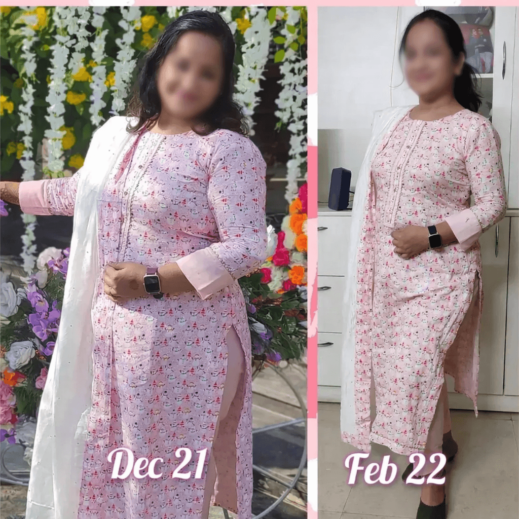 Visible inch-loss progress